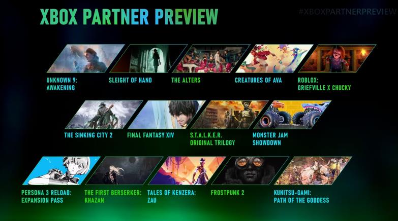 微软今日举办“Xbox Partner Preview”活动 公布14款游戏情报(图1)