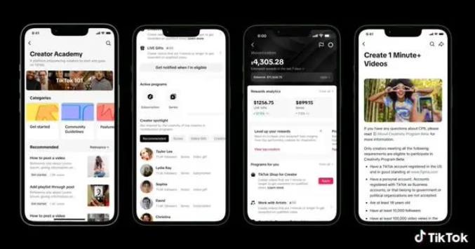 TikTok推出“创作者奖励计划” 鼓励制作长视频创收(图1)