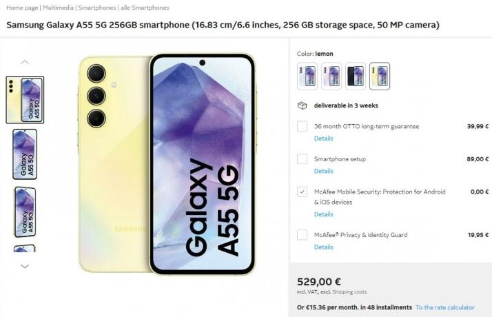 售价抢先爆！三星Galaxy A35 5G、A55 5G未发布先上市(图1)