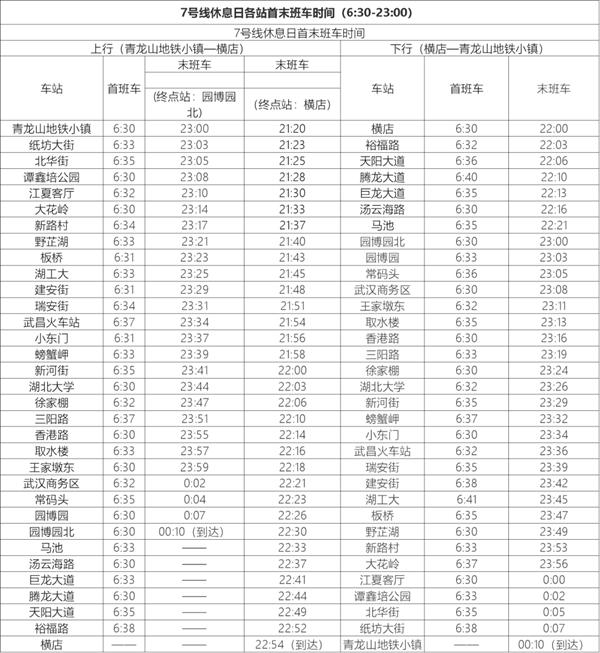 武汉地铁线路图2024高清版+武汉地铁时间表2024