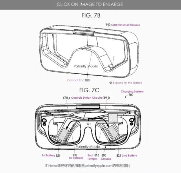 三星智能眼镜设计获得新专利 电池内置于镜腿尖内(图1)
