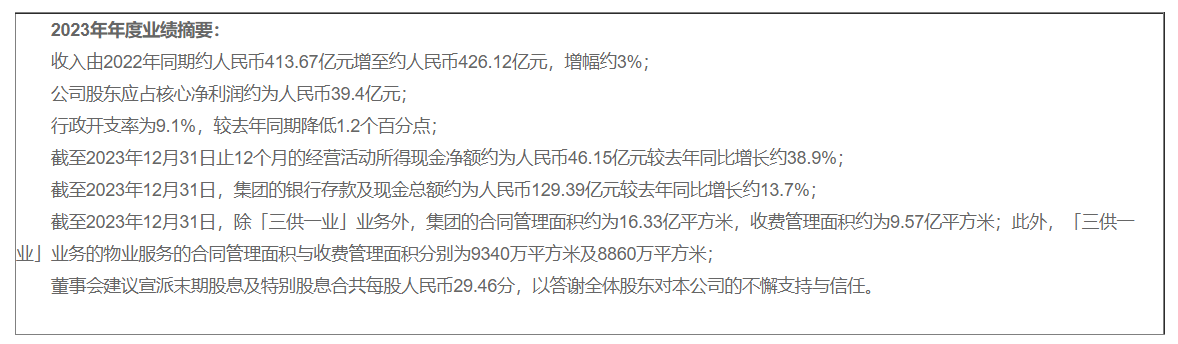 
			稳中求进，以进促稳 碧桂园服务公布2023年年度业绩
		(图2)