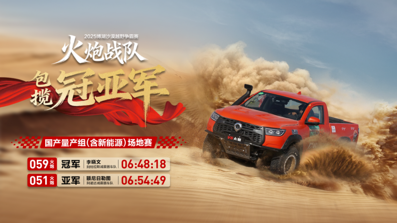 沙场问鼎！冠军火炮征战2025新疆博湖沙漠越野争霸赛(图2)