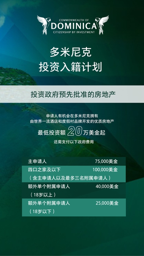 在中多合作持续深化之际，如何看待多米尼克投资入籍计划(图3)