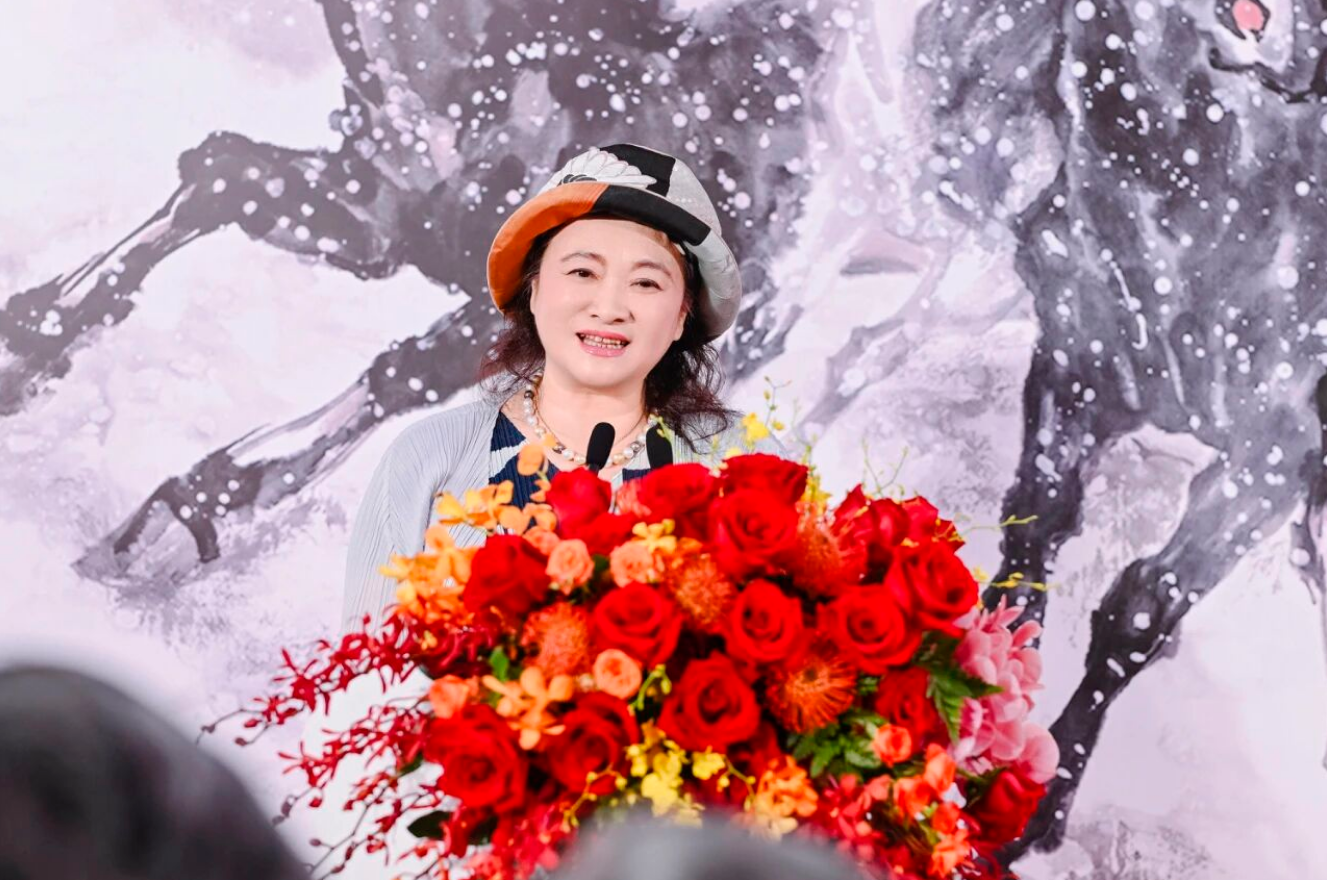 云巅驰骋 马到平安——马欣乐作品展开幕式在深圳平安金融中心隆重举行(图10)