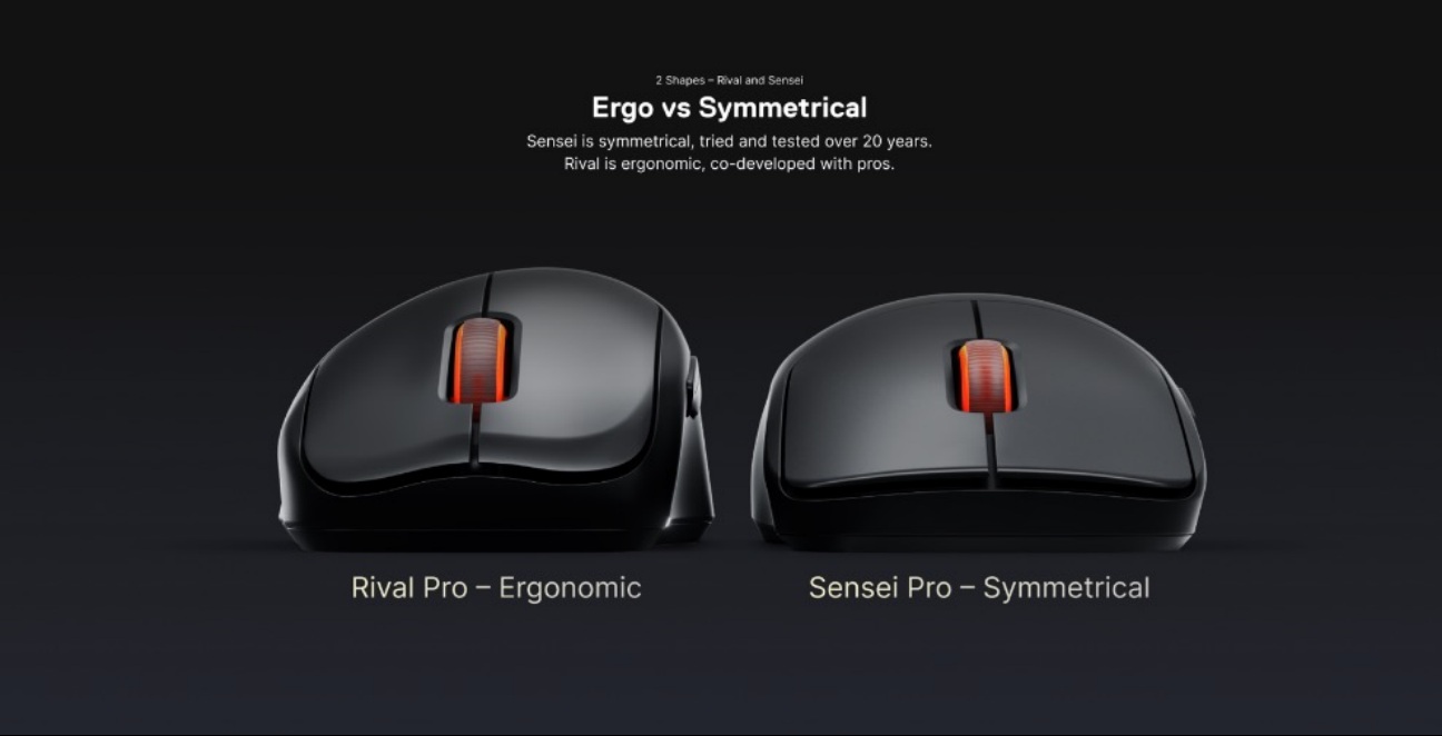 赛睿发布 Sensei Pro 与 Rival Pro 旗舰无线游戏鼠标(图4) 赛睿发布 Sensei Pro 与 Rival Pro 旗舰无线游戏鼠标(图4)